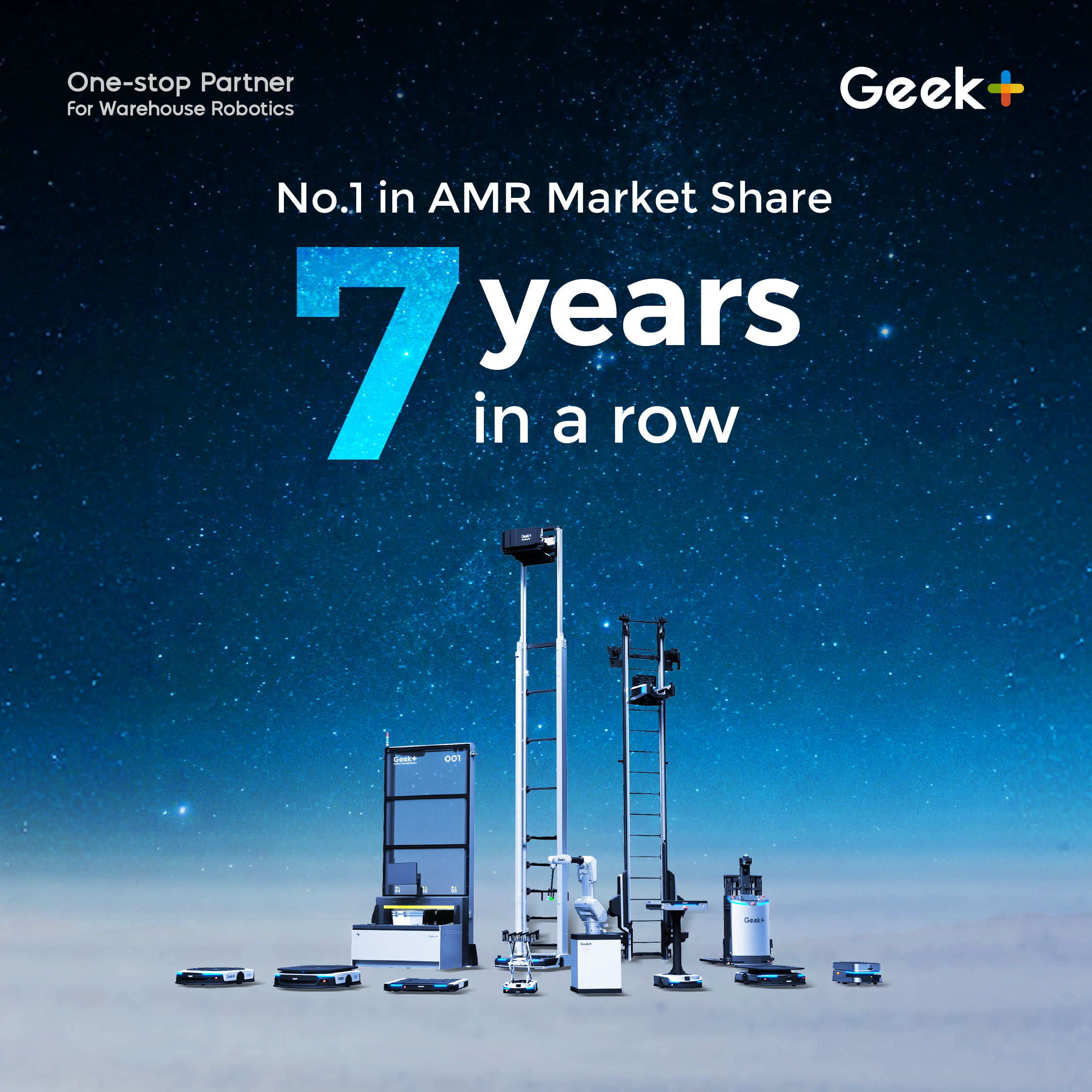 Geekplus Retains No. 1 AMR Leadership for Seven Consecutive Years as Global Warehouse Automation Surges